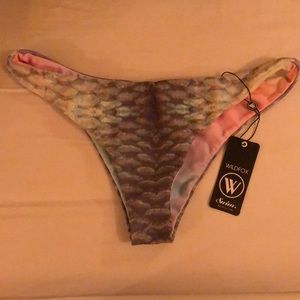 Reversible Mermaid/Cotton Candy Cheeky Bottom